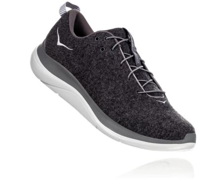 Hoka One One Hupana Flow Wool - Sapatilhas De Treino Homem Cinzentas Escuro / Cinzentas | PT-SEDDtn5